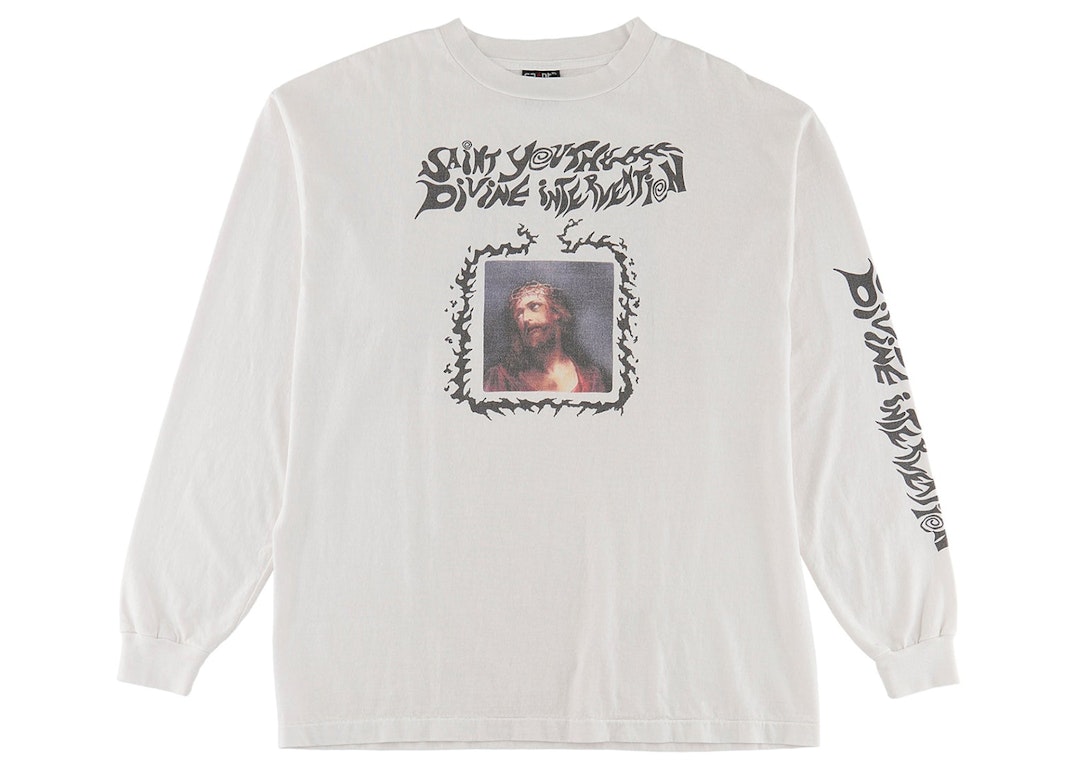 Pre-owned Saint Mxxxxxx Satan L/s T-shirt Vintage White