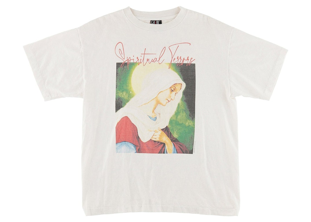 Pre-owned Saint Mxxxxxx Spiritul Maria T-shirt Vintage White