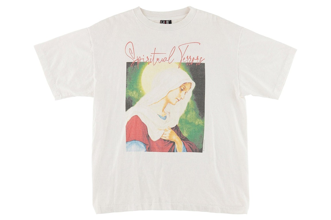 Pre-owned Saint Mxxxxxx Spiritul Maria T-shirt Vintage White