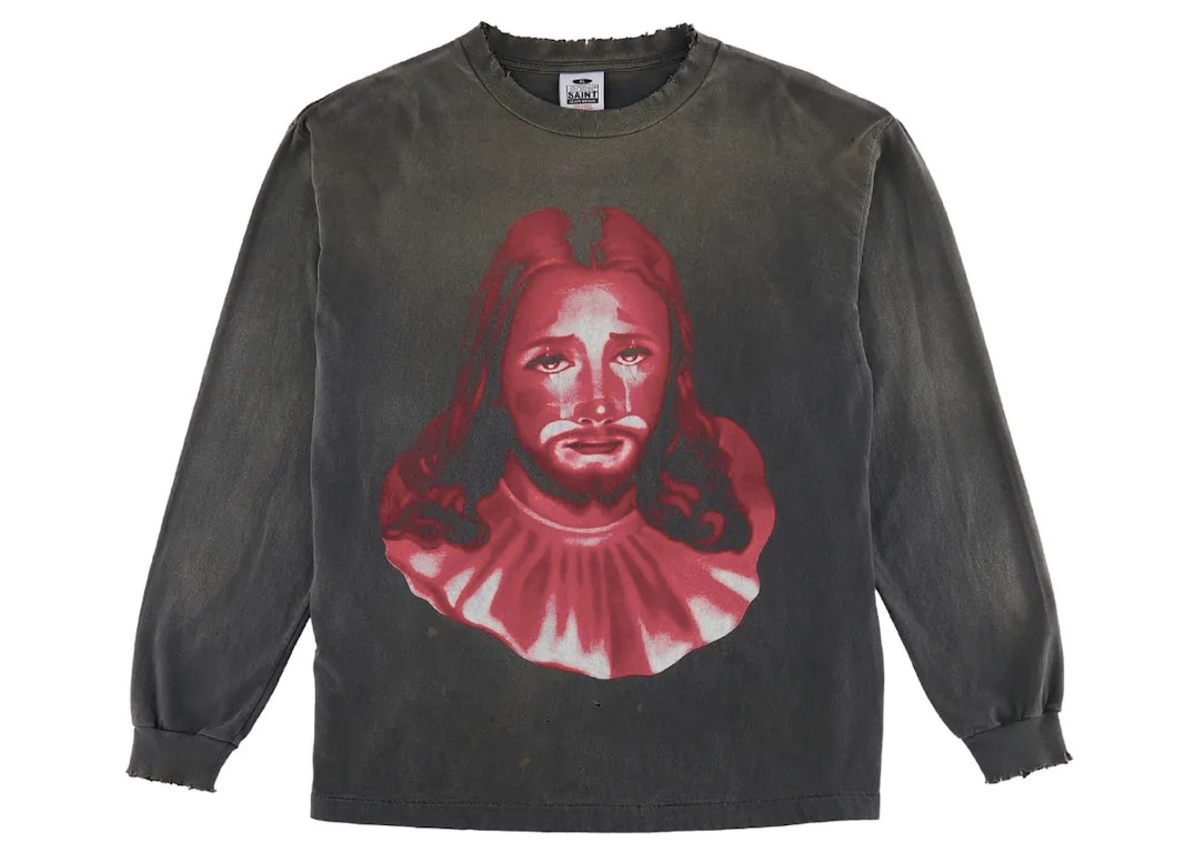 Pre-owned Saint Mxxxxxx X Born X Raised Clown L/s T-shirt Vintage Black