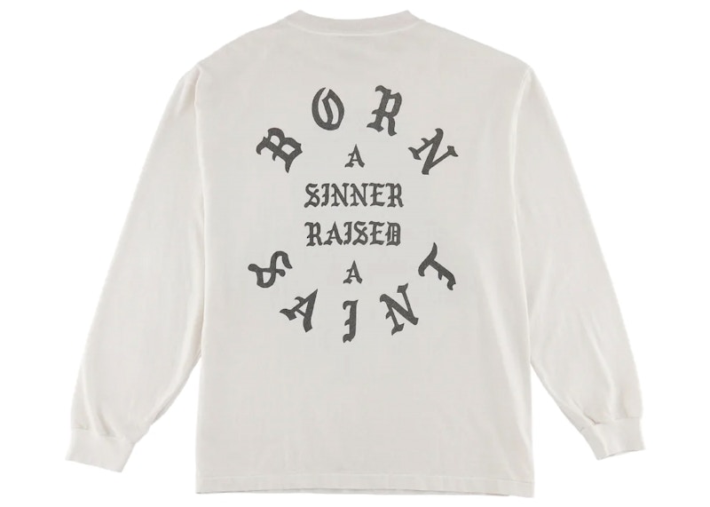 Saint Mxxxxxx x Born X Raised Clown L/S T-Shirt Vintage White