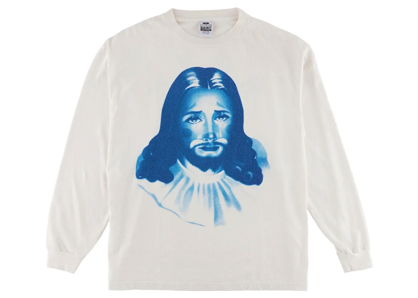 Saint Mxxxxxx x Born X Raised Clown L/S T-Shirt Vintage White 