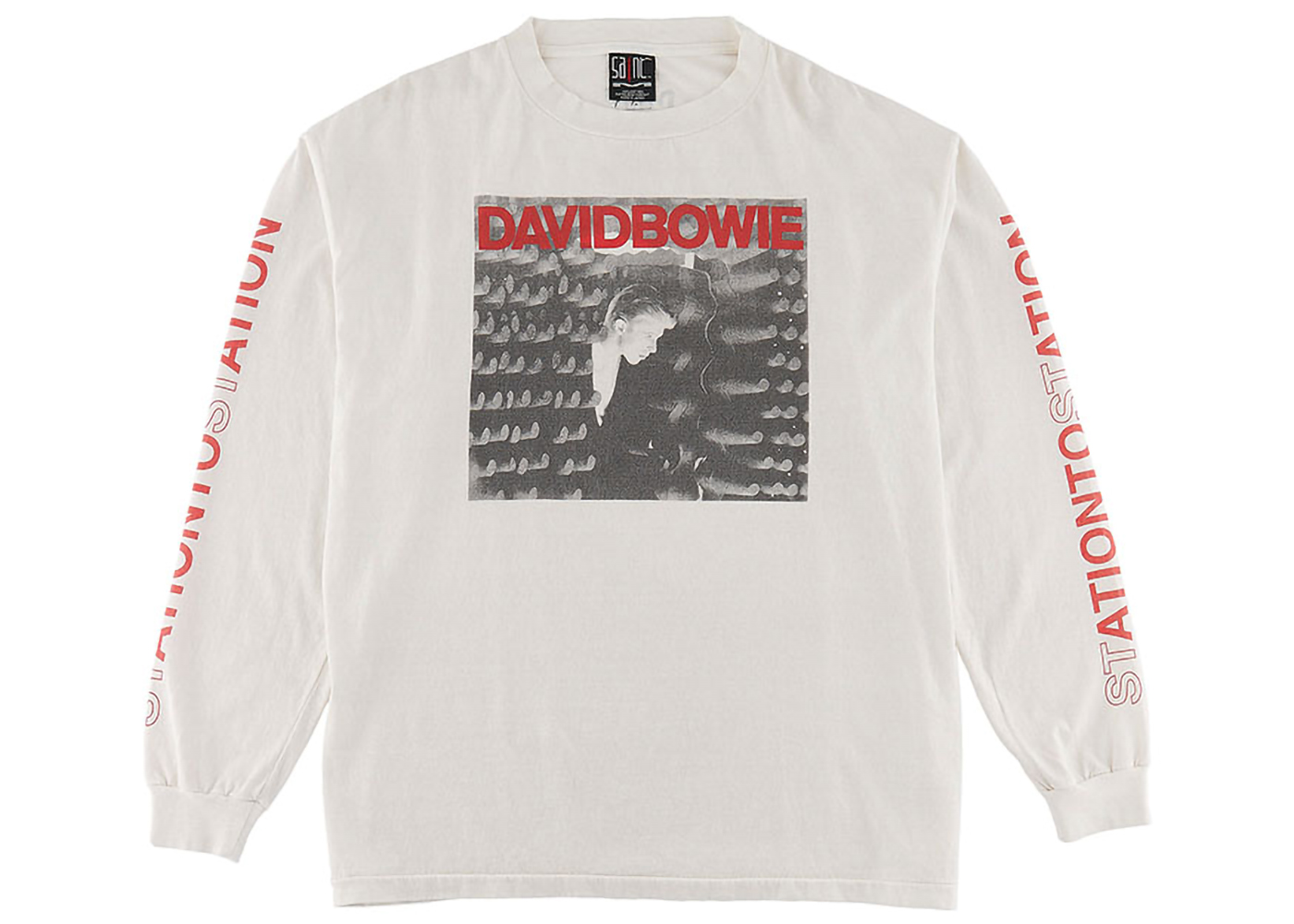 Saint Mxxxxxx x David Bowie Station L/S T-Shirt White - FW22 - US