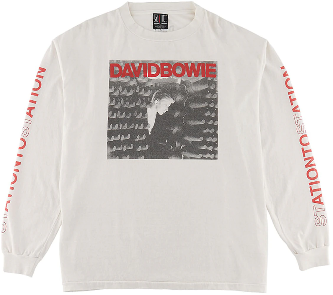 Saint Mxxxxxx x David Bowie Station L/S T-Shirt White Men's - FW22 - US