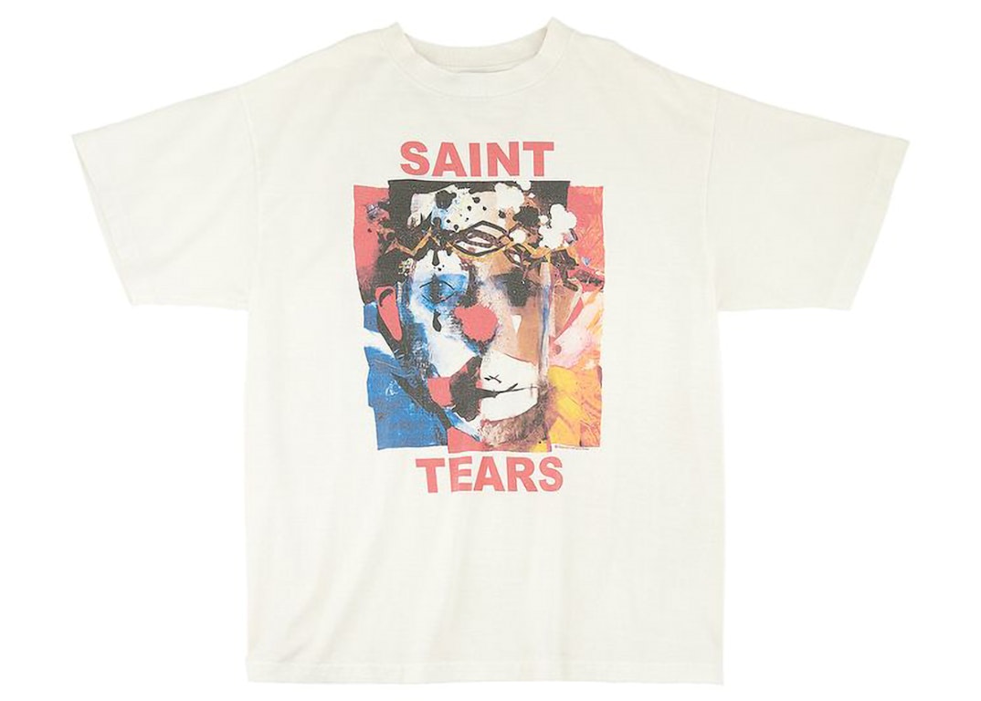 Pre-owned Saint Mxxxxxx X Denim Tears Clown T-shirt White