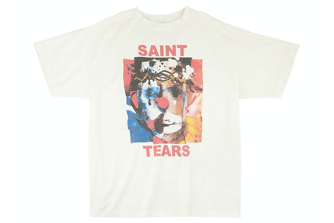Pre-owned Saint Mxxxxxx X Denim Tears Clown T-shirt White