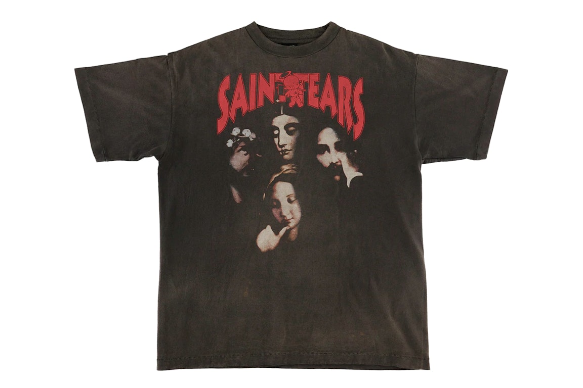 Pre-owned Saint Mxxxxxx X Denim Tears Faces T-shirt Vintage Black
