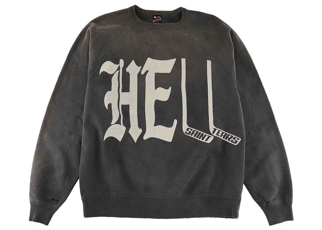 Pre-owned Saint Mxxxxxx X Denim Tears Hell Sweatshirt Vintage Black