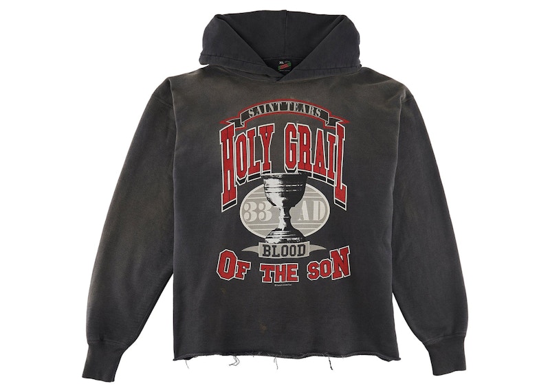 Saint Mxxxxxx x Denim Tears Graffiti Hoodie Grey Men's - SS22 - US