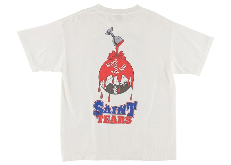 Saint Mxxxxxx x Denim Tears Holy Grail T-Shirt Vintage White Men's