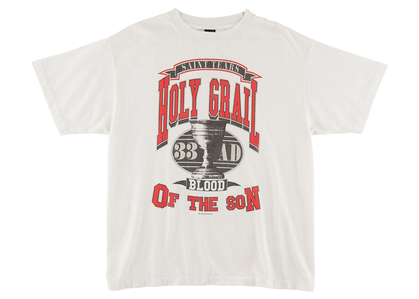 Saint Mxxxxxx x Denim Tears Holy Grail T-Shirt Vintage White 