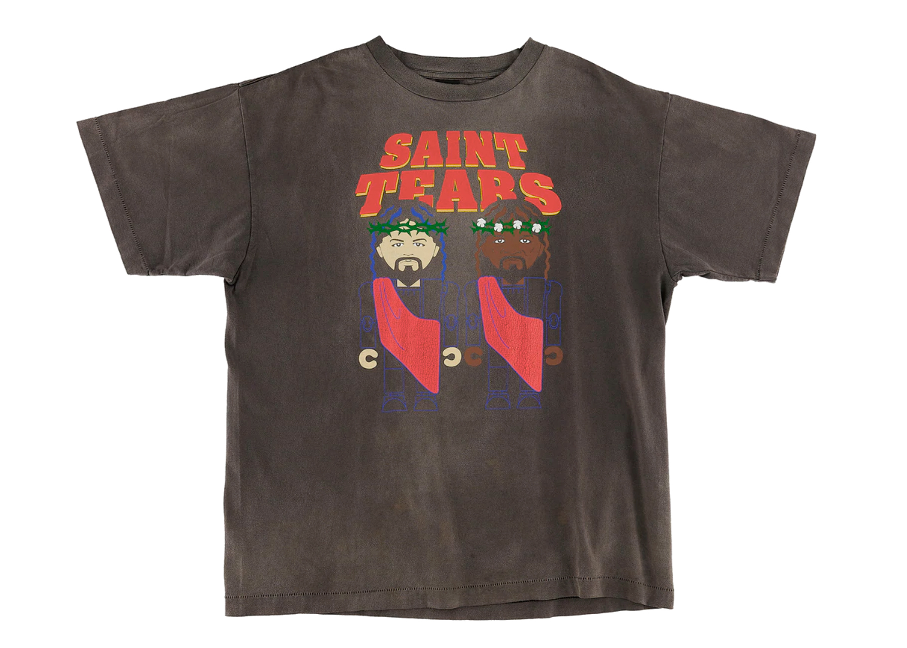 Saint Mxxxxxx x Denim Tears Purplelp T-Shirt Vintage Black