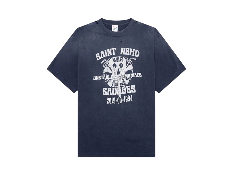 SAINT Mxxxxxx × NEIGHBORHOOD Saint Mxxxxxx x Neighborhood Saint Tee Navy Men's - US