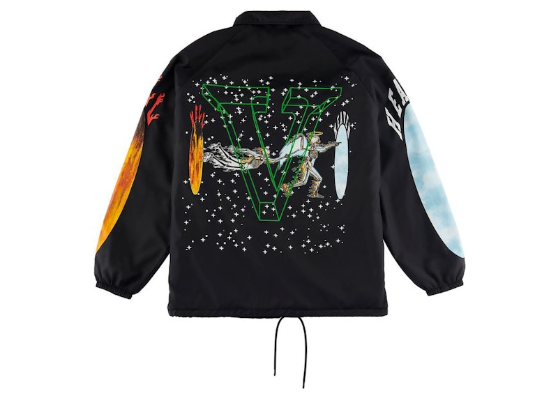 Saint Mxxxxxx x VLONE Skull Coach Jacket Black Men's - FW22 - GB