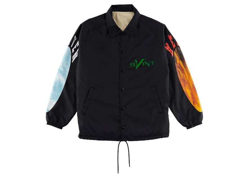 Saint Mxxxxxx x VLONE Skull Coach Jacket Black