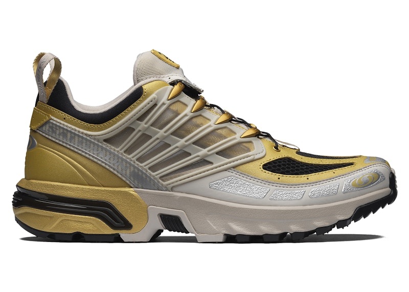 Men's Salomon ACS Pro 20 Year Anniversary Sneakers in Rich Gold Old/Silver Cloud/Black