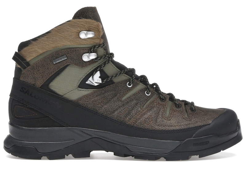 Salomon X-ALP Mid Distressed Leather GTX Dark Earth Black