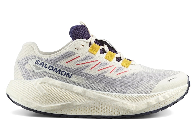 Pre-owned Salomon Aero Blaze 3 Grvl Goretex (women's) Sneakers In Vanilla Ice/astral Aura/lemon