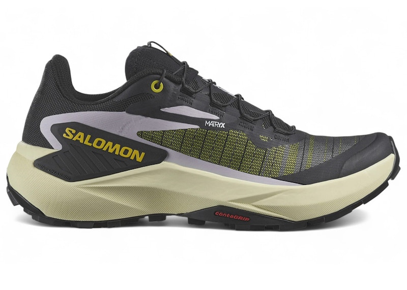 Pre-owned Salomon Genesis (women's) Sneakers In Black/sulphur Spring/orchid Petal