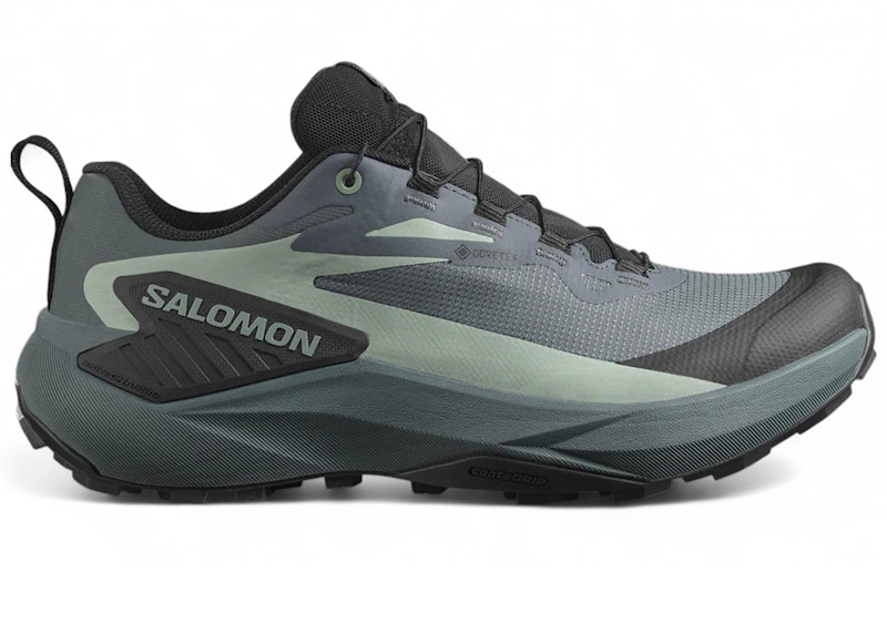 Pre-owned Salomon Genesis Goretex (women's) Sneakers In Turbulence/black/green Milieu