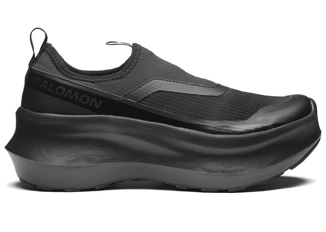 Pre-owned Salomon Platform Slip-on Comme Des Garcons Black