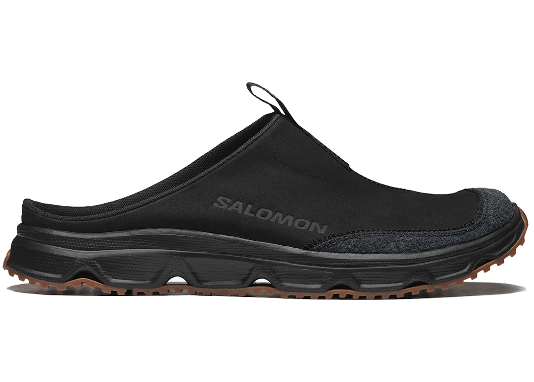 Pre-owned Salomon Rx Slide Leather Advanced Black Gum In Black/black/gum8