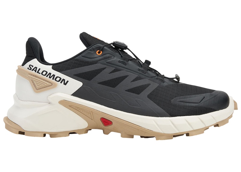 Men's Salomon Supercross 4 Sneakers in Black/Vanilla Ice/White Pepper