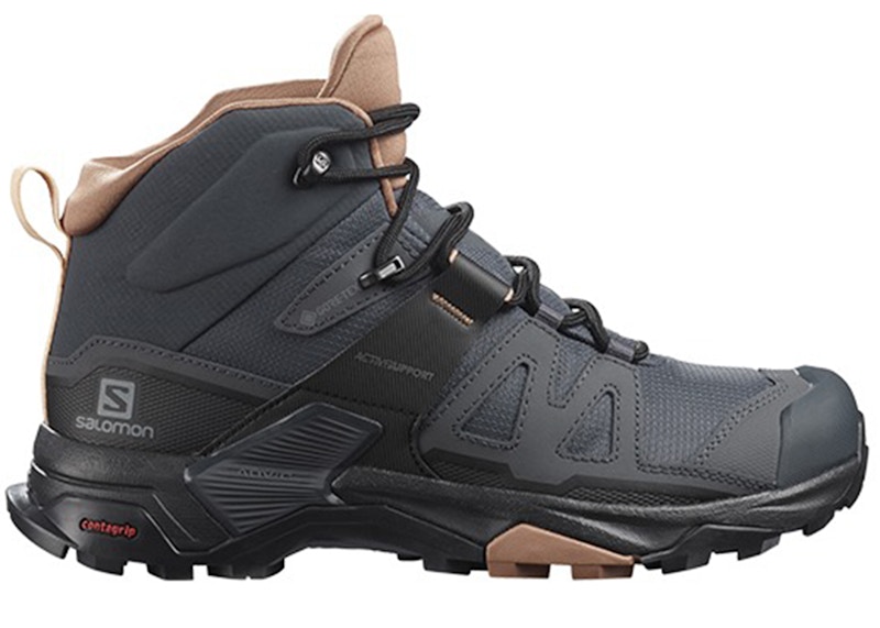 Pre-owned Salomon X Ultra 4 Mid Goretex (women's) Sneakers In Ebony/mocha Mousse/almond Cream In Multi