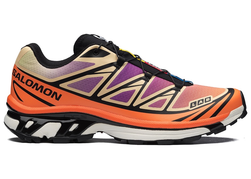 Salomon XT-6 Black Almond Dragon Fire