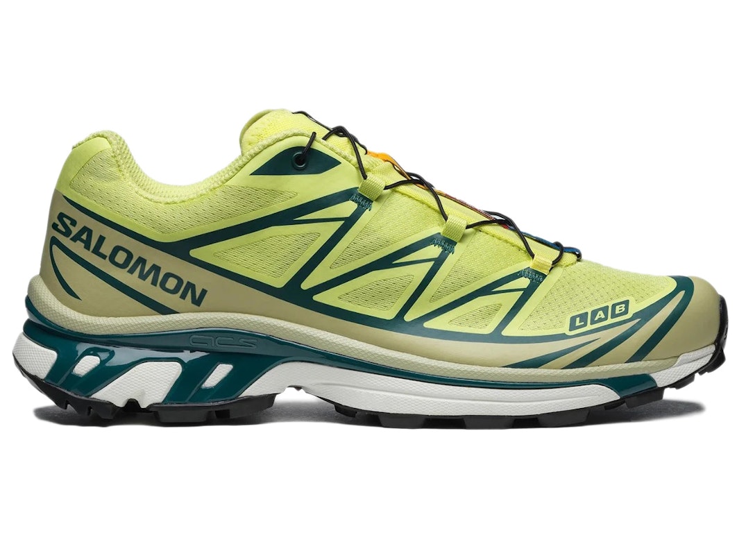 Pre-owned Salomon Xt-6 Lime In Lime/southern Moss/atdeep