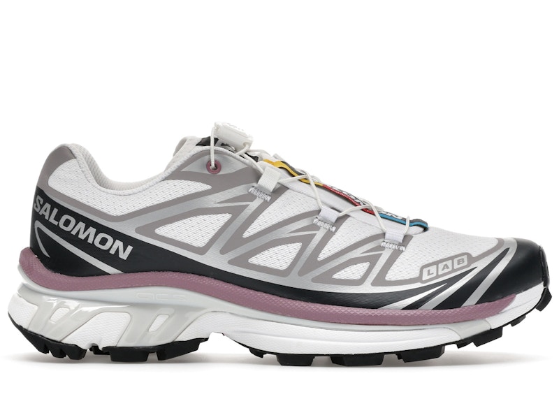 Salomon XT-6 White Black Dusky Orchid