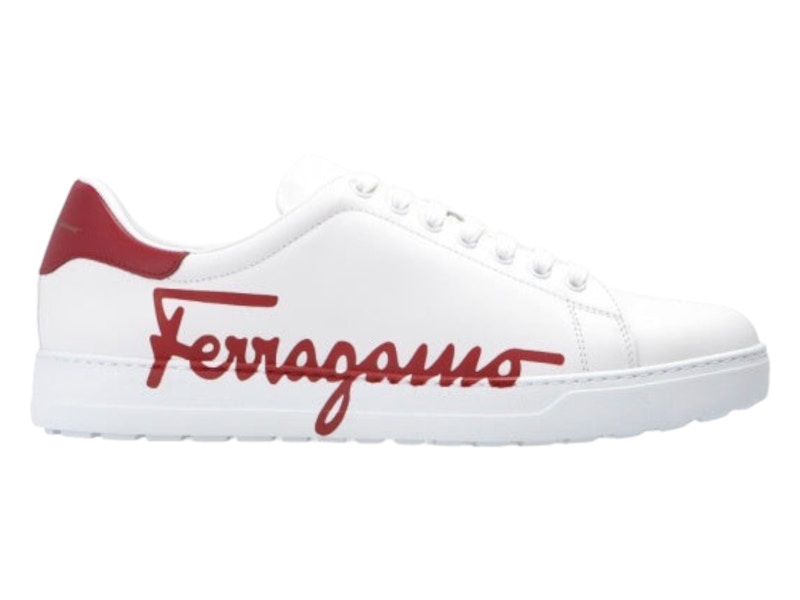 Pre-owned Ferragamo Men's Salvatore  Naruto Sneaker Sneakers In White/red In Multi
