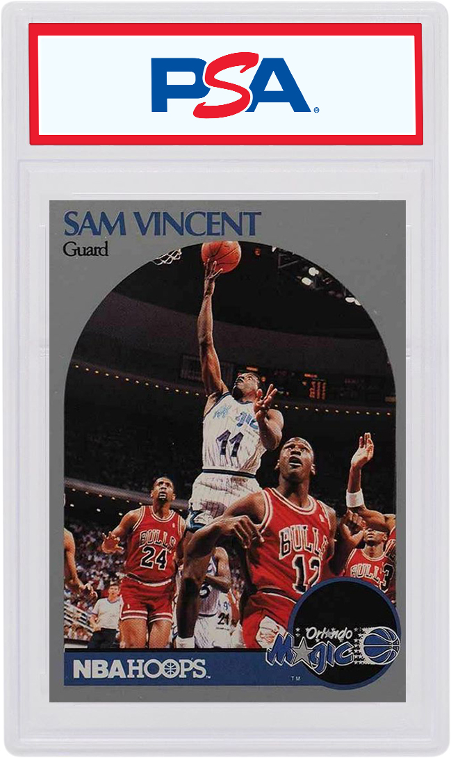 Sam Vincent 1990 NBA Hoops Shows Michael Jordan #223 - 1990 - US