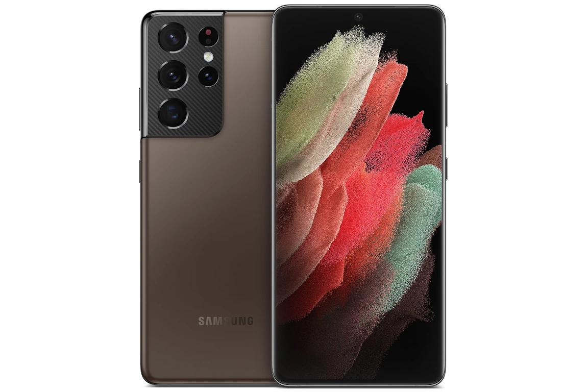 Samsung Galaxy S21 Ultra 5G 16GB RAM, 512GB (Unlocked) (SM-G998UZNFXAA) Phantom Brown