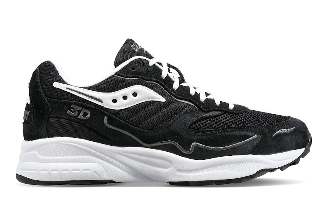 Click to view more detailed imagery on our partner's website Pre-owned Saucony 3d Grid Hurricane Black White In Black/white