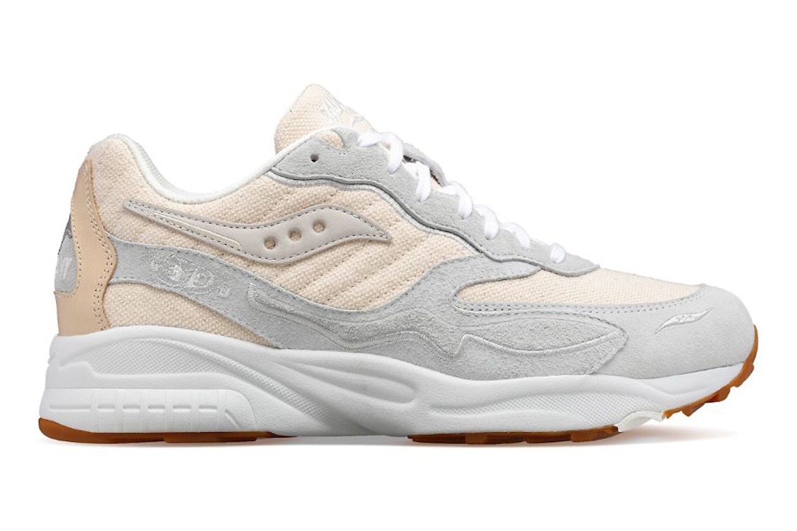 Click to view more detailed imagery on our partner's website Pre-owned Saucony 3d Grid Hurricane Blank Canvas Undyed In Undyed/beige