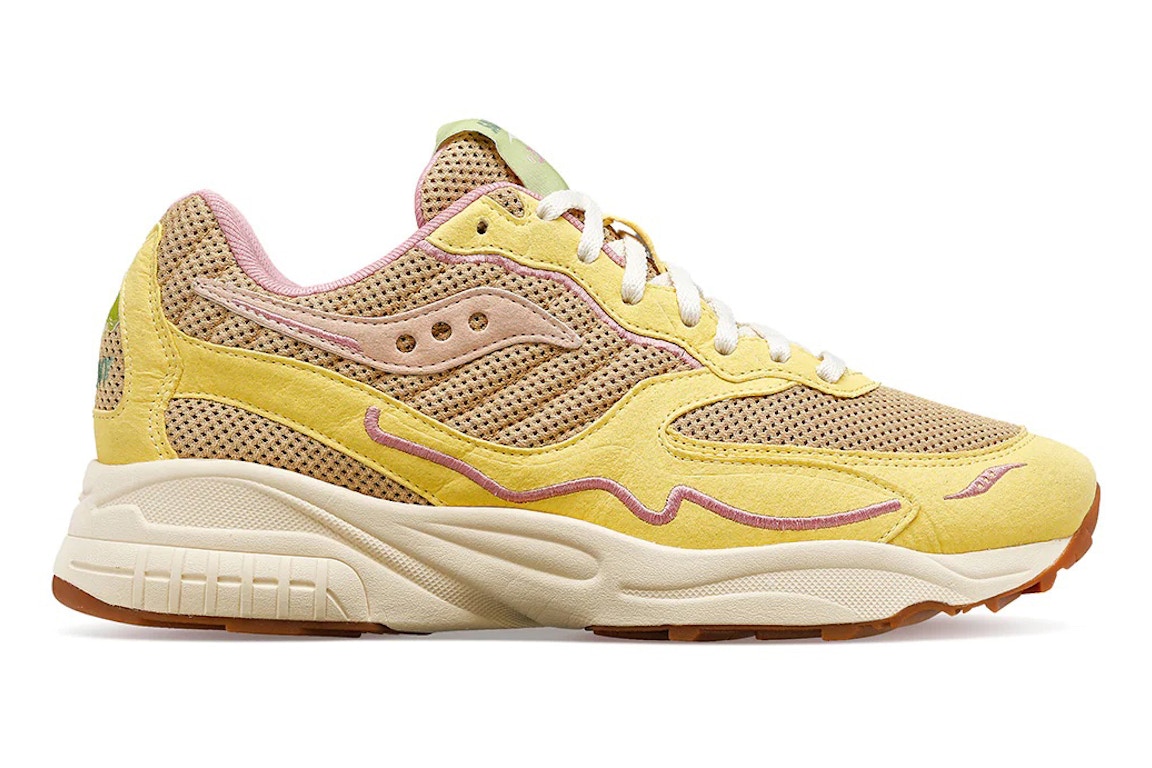 Click to view more detailed imagery on our partner's website Pre-owned Saucony 3d Grid Hurricane Mushroom In Tan/yellow