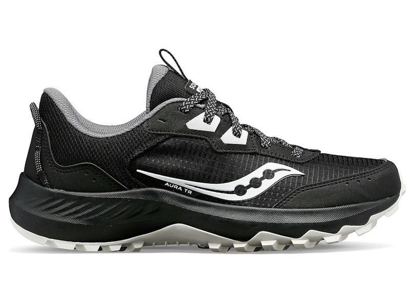 Pre-owned Saucony Aura Tr (women's) Sneakers In Black/fog
