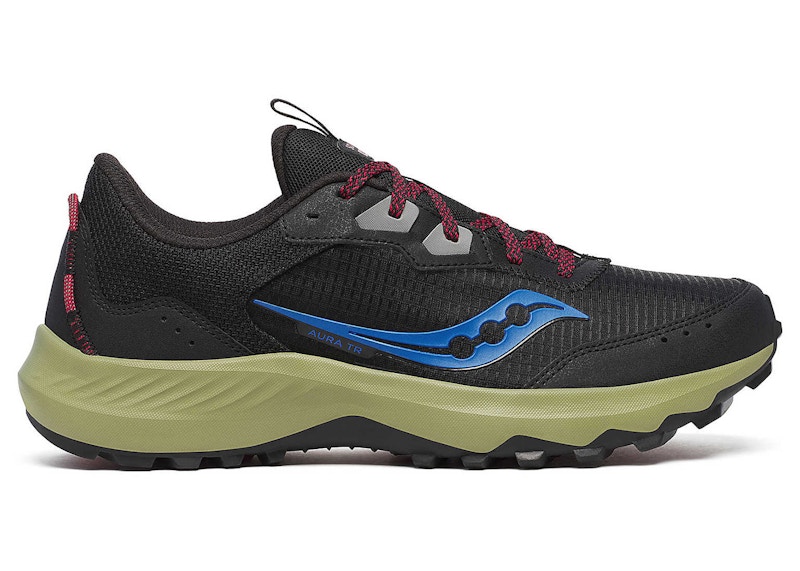 Men's Saucony Aura TR Black|Hemlock, Size 7M  - S20862-160