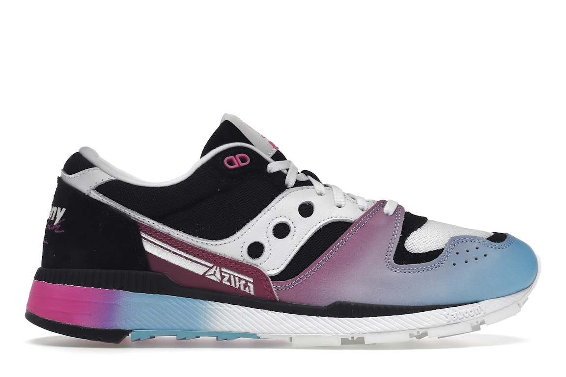 Click to view more detailed imagery on our partner's website Pre-owned Saucony Azura Acribik Tech Noir In Black/pink