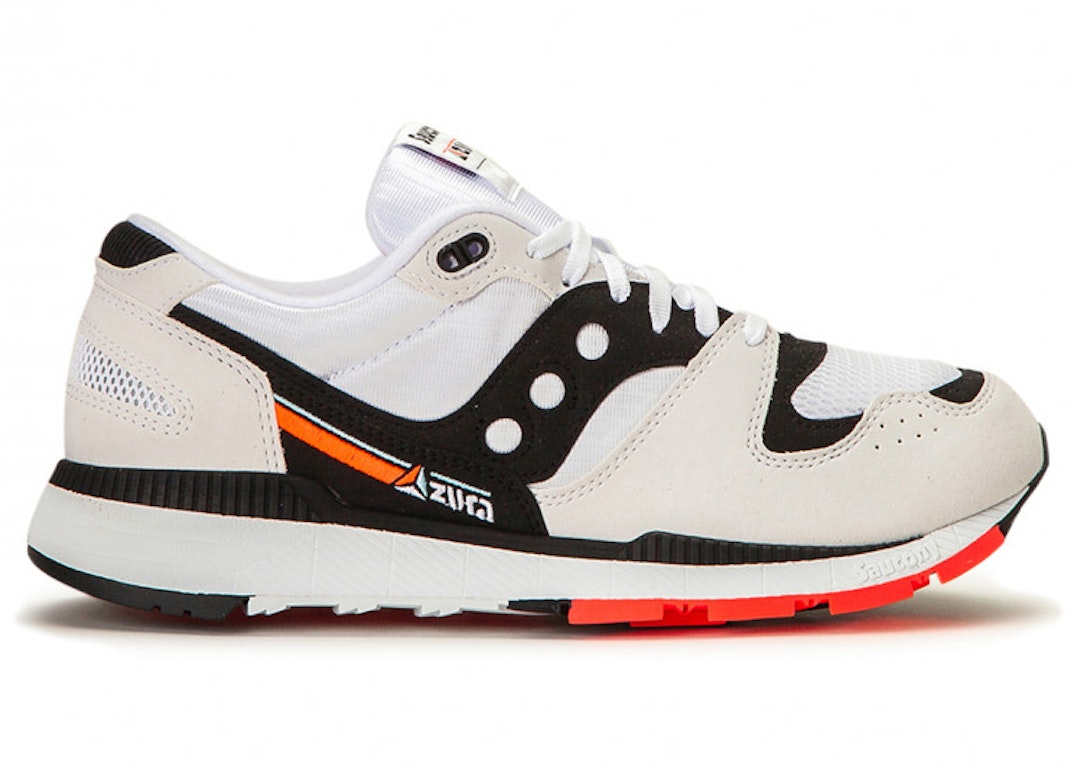 Pre-owned Saucony Azura White Black Red In White/black/red