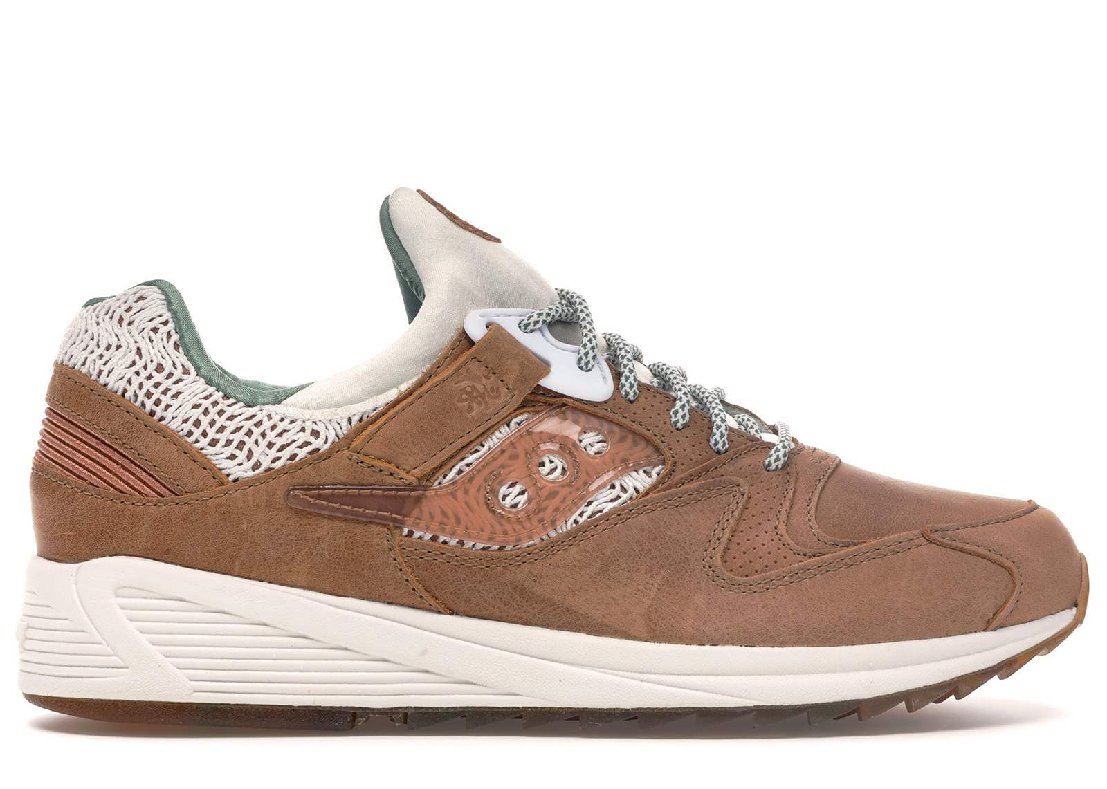 saucony grid 8500 trainers with gum sole