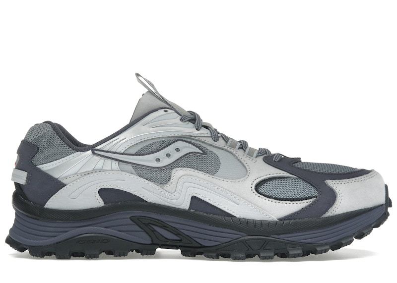 Pre-owned Saucony Men's  Grid Aura X Pack Sneakers In Grey/silver In Gray