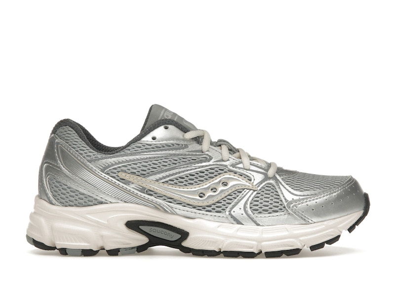 Pre-owned Saucony Grid Ride Millennium (women's) Sneakers In Silver/cream In Multi