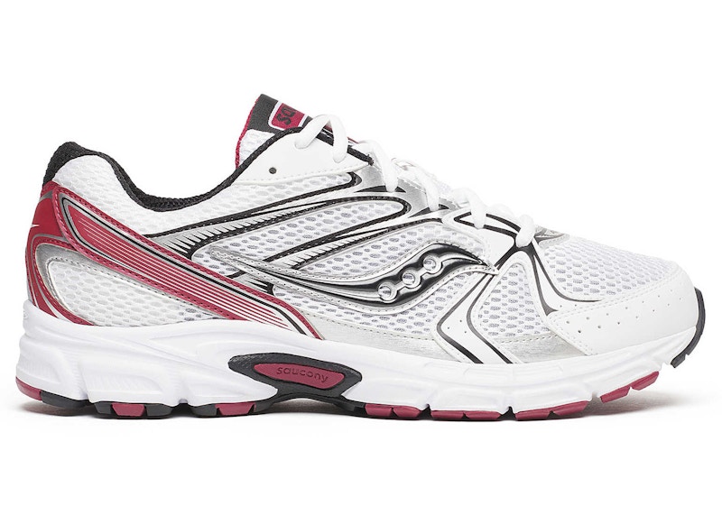 Pre-owned Saucony Men's Grid Ride Millennium Sneakers In White/red In Multi