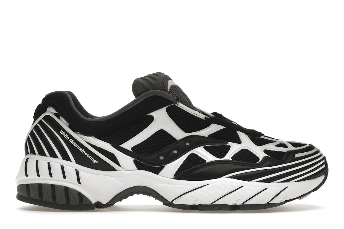 Click to view more detailed imagery on our partner's website Pre-owned Saucony Grid Web White Mountaineering Black White In Black/white