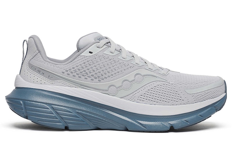 Pre-owned Saucony Men's Guide 17 Sneakers In Cloud/mirage In Gray