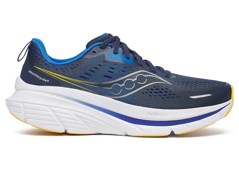 Pre-owned Saucony Men's  Guide 18 Sneakers In Navy/sky Bluediver