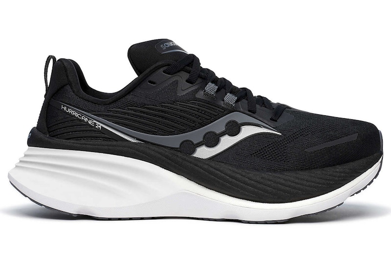 Pre-owned Saucony Hurricane 24 (women's) Sneakers In Black/carbon