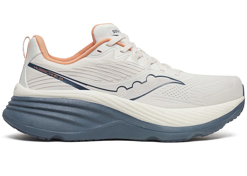 Pre-owned Saucony Men's Hurricane 24 Sneakers In Vanilla/dusk In Multi